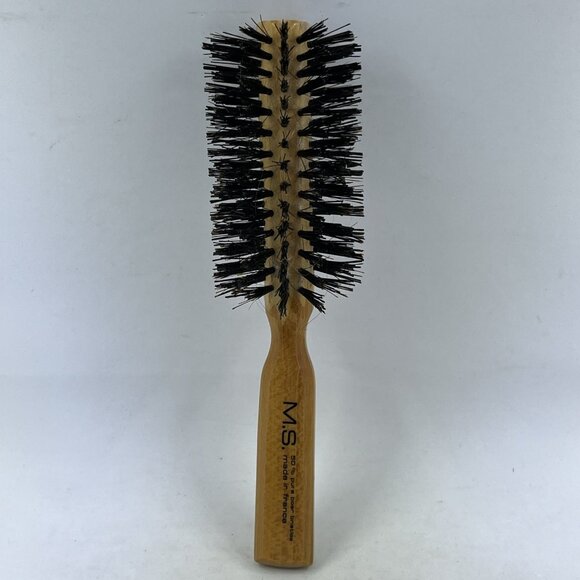 Vintage Bristle Brush MS Made In France Boar Bristle Round Brush - Picture 3 of 9